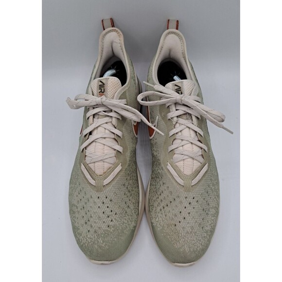 Nike Air Max Sequent 4 Light Bone Fly Knit Gray & Orange Men's 11.5 AO4485-007 - Picture 2 of 16